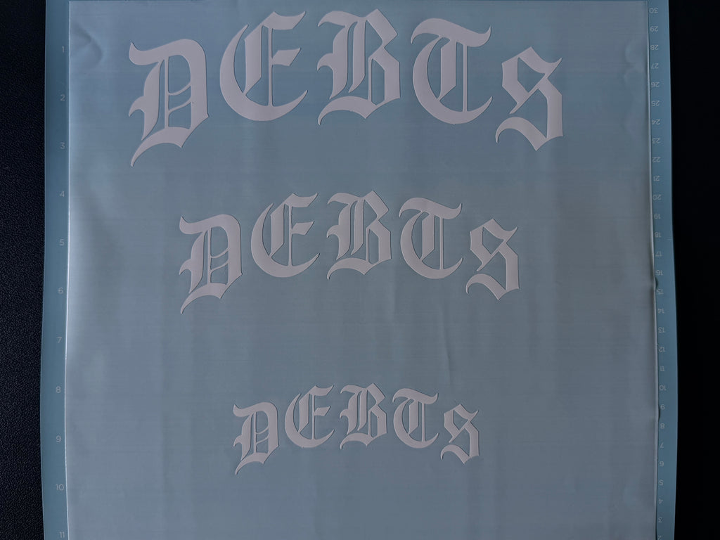 DEBTS Stickers