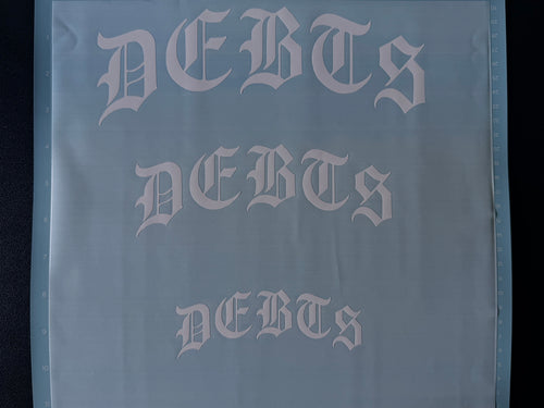 DEBTS Stickers